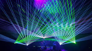 night laser show